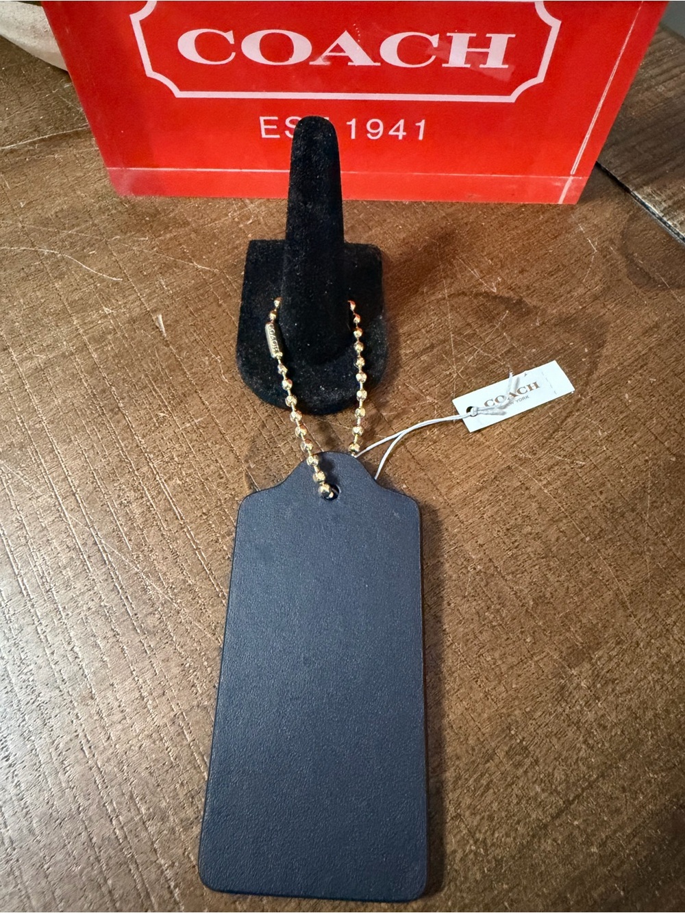 Coach Navy Blue Hang Tag (NWT) - Picture 2 of 4